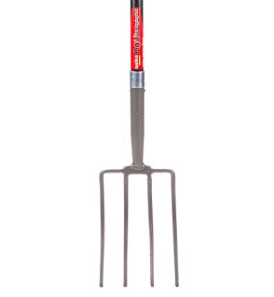 25311 Pro-Lite Ergonomic Carbon Steel Digging Fork, Red
