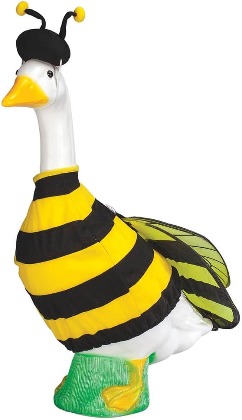 Gaggleville Bumble Bee Goose Outfit, Fits Large 23" H Statue