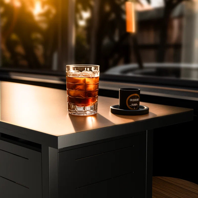 Laurean 25" H X 43" W Propane Fire Table Outdoor Fire Pit with Lid