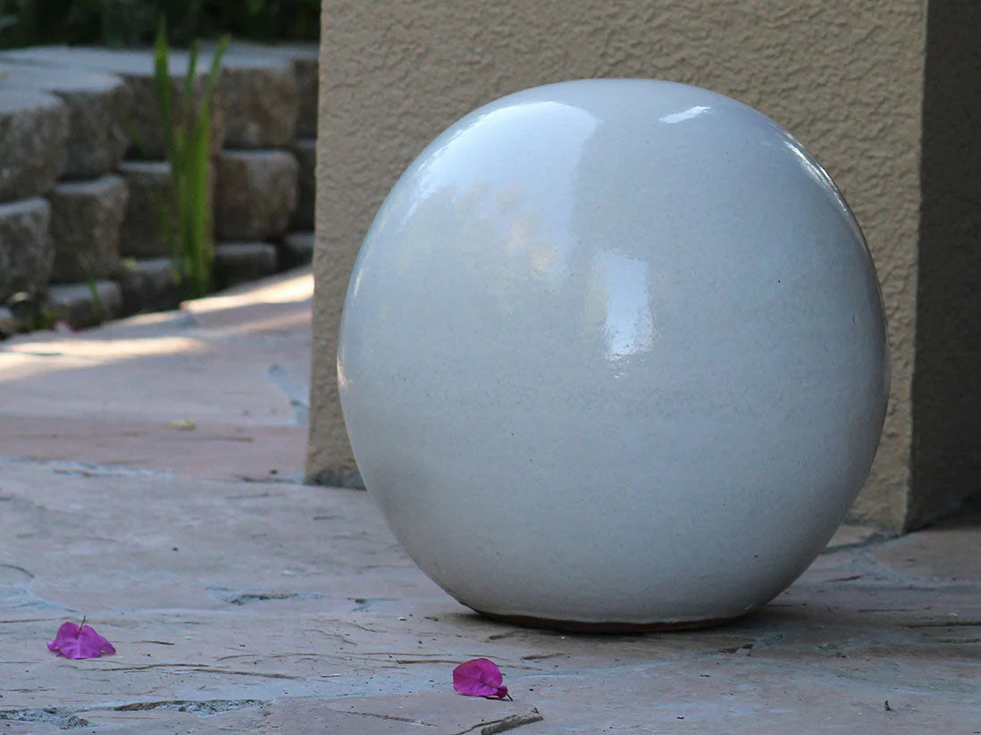 Outdoor Decorative Sphere Glazed 19.5" by
