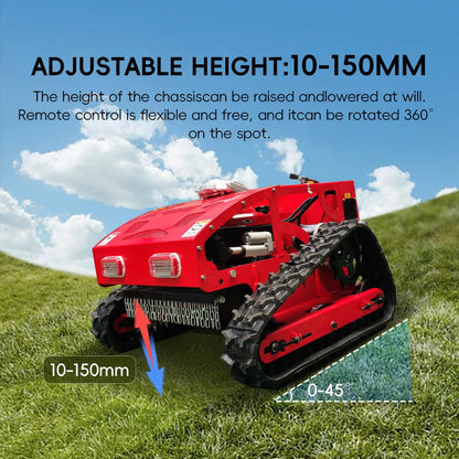 Gasoline Lawn Mower 550Mm Grass Cutting Robot Gasoline Mower with Remote Control for Lawns Wasteland USA Stock Door to Door