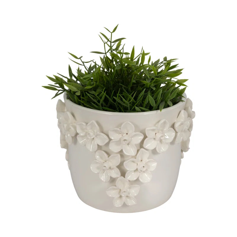 Floral Applique Planter