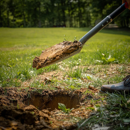 22211, Root Slayer round Head Shovel, Red