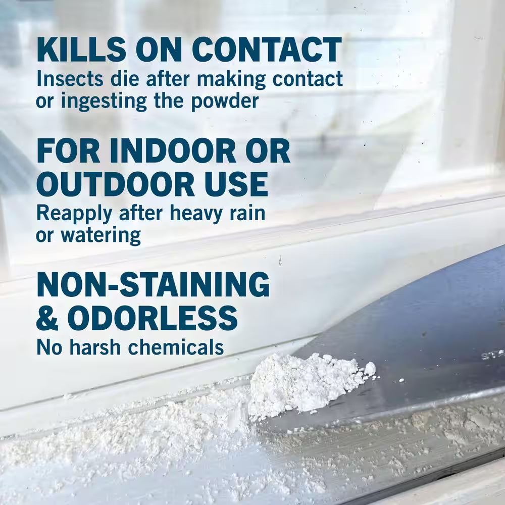 4 Lbs. Diatomaceous Earth - Bed Bug, Flea, Ant, Crawling Insect Killer for Indoor and Outdoor