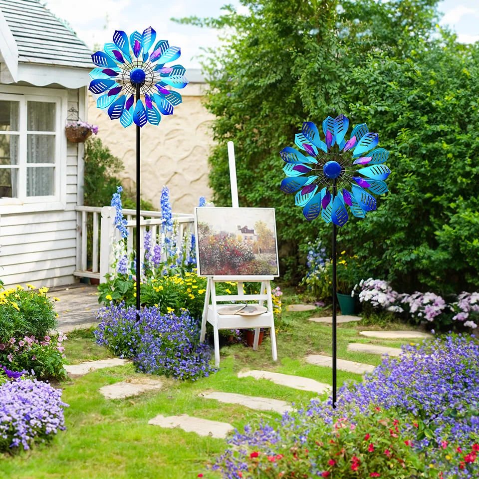 Peacock Feather Wind Spinner