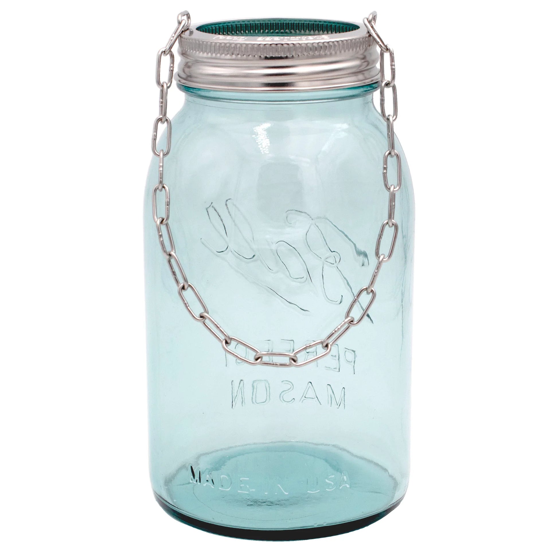 Stainless Steel Band with Chain Handle for Mason Jars 6 Pack