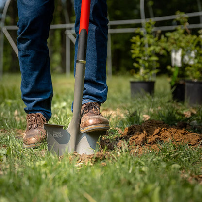 22211, Root Slayer round Head Shovel, Red