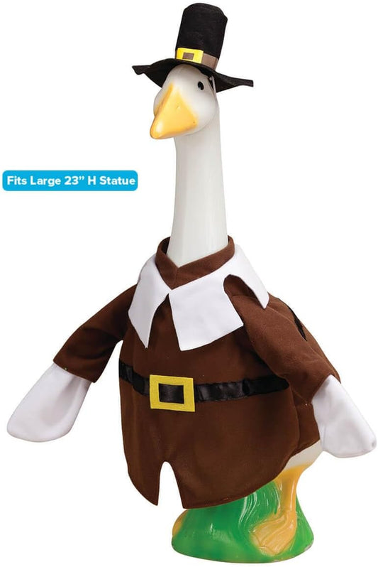 Gaggleville Pilgrim Goose Outfit Boy, Fits 23" H Large Porch Goose