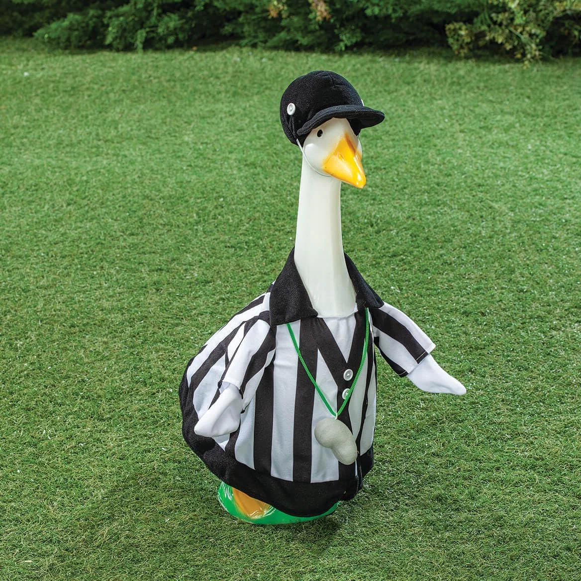 Gaggleville Referee Goose Outfit, Fits Large 23" H Statue