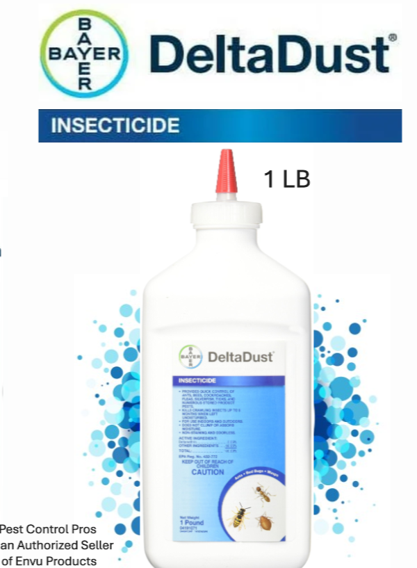 1 LB Delta Dust WATERPROOF Insecticide INSECT Control Silverfish Bees Wasp Fleas