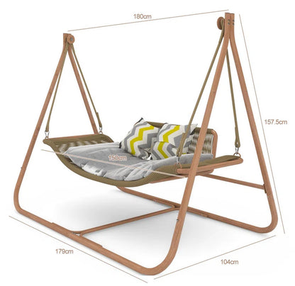Sesalie Swing Chair with Stand,Capacity with Cushion Oversized Double Hammock Chair