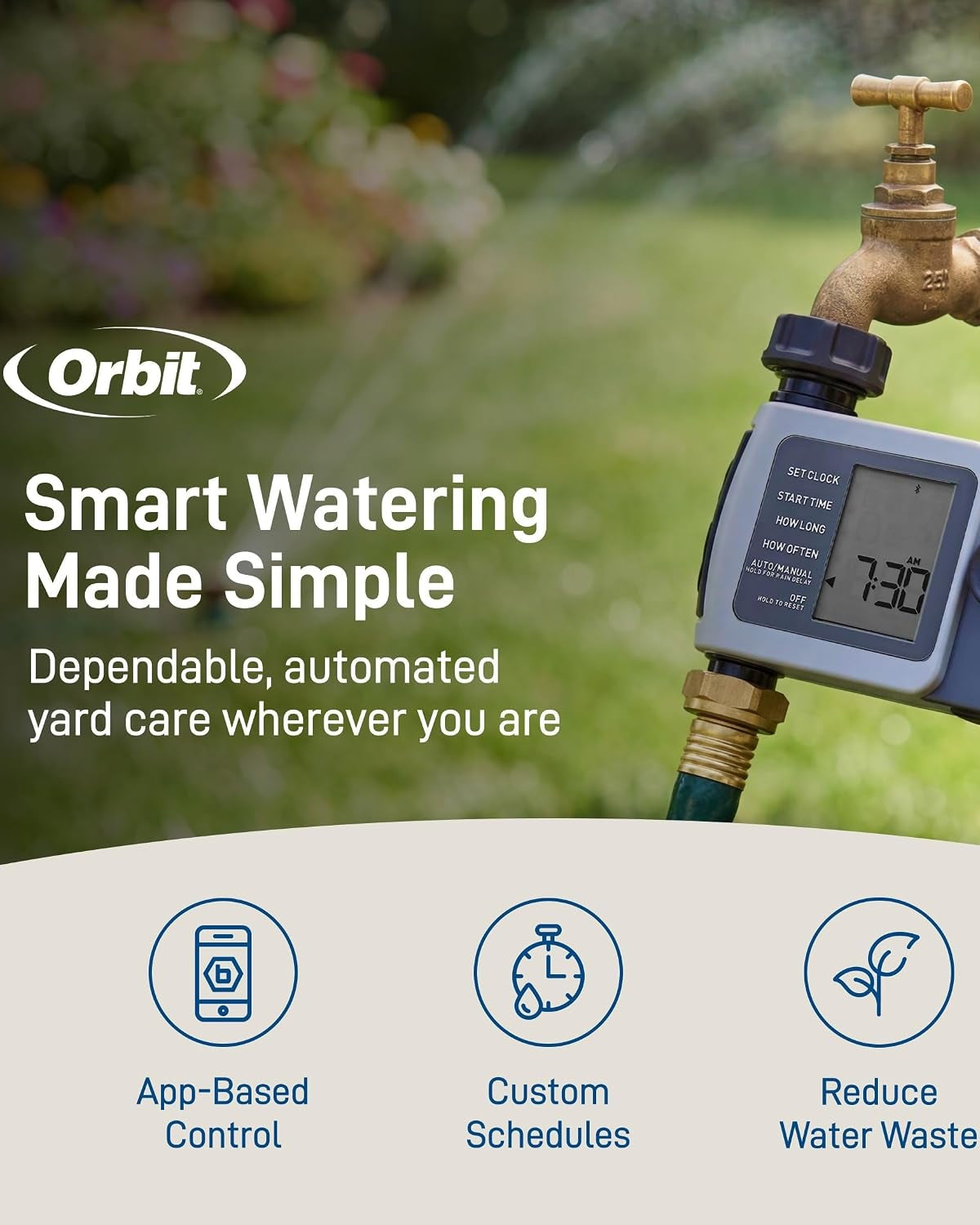 Orbit 24516 B-Hyve XD 1-Port Smart Hose Watering Timer with Wi-Fi Hub