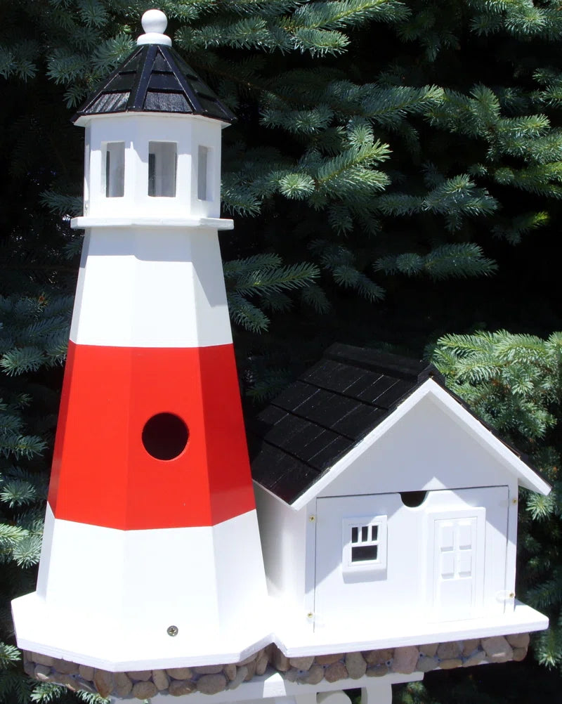 Historic Reproductions Montauk Point Lighthouse 19.5 in X 15 in X 8 in Birdhouse