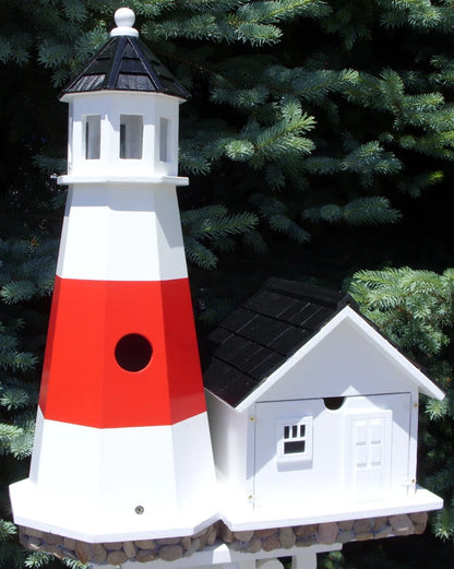 Historic Reproductions Montauk Point Lighthouse 19.5 in X 15 in X 8 in Birdhouse