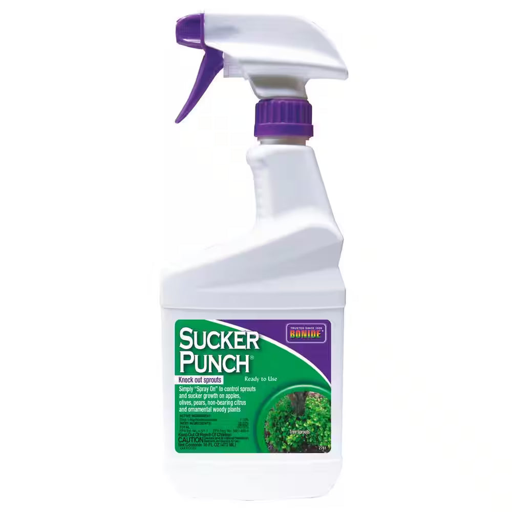 Sucker Punch, 16 Oz. Ready-To-Use Spray, Control Unwanted Plant Sprouts, Plant Growth Regulator for Home Garden