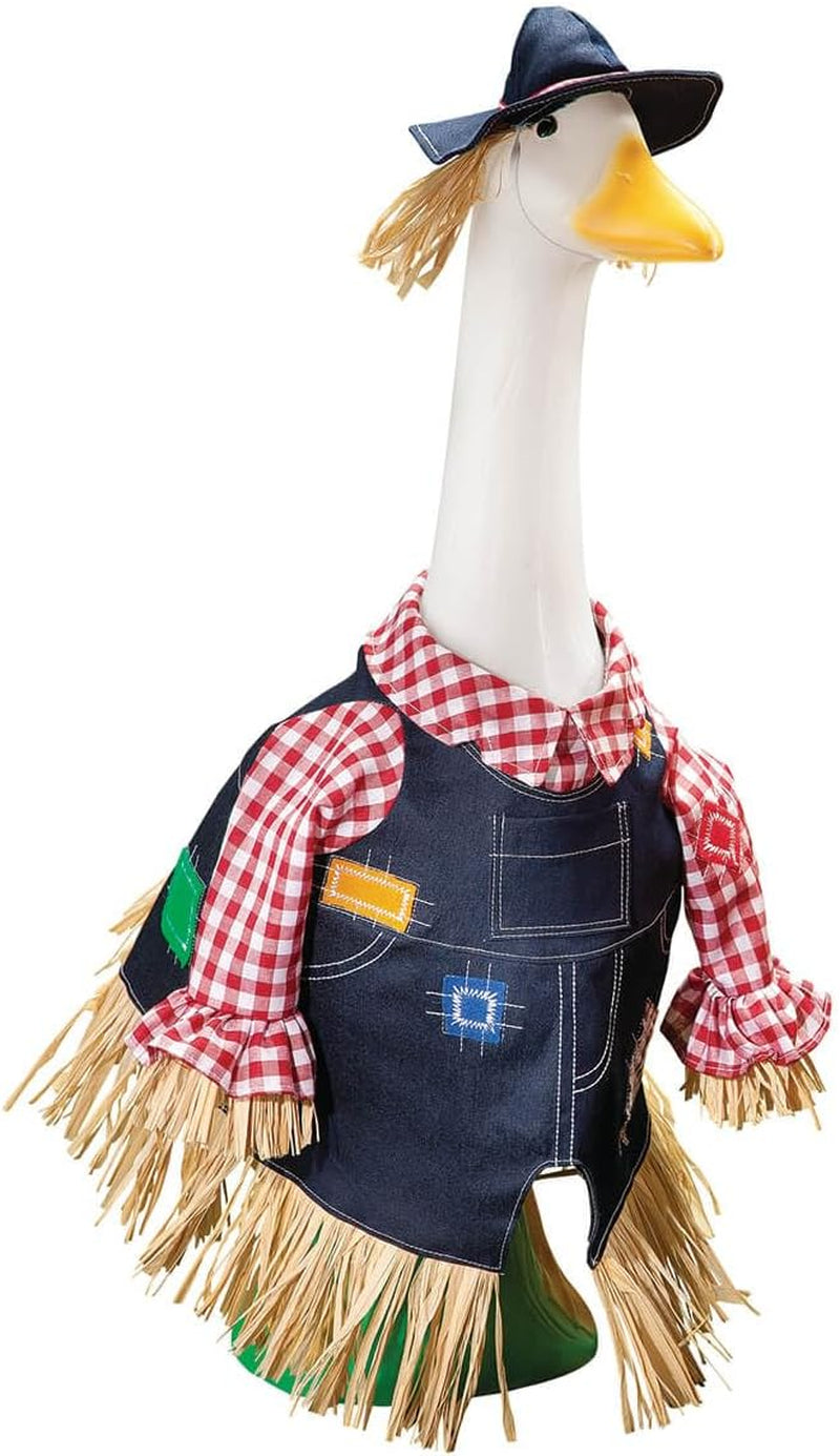 Gaggleville Scarecrow Goose Outfit, Fits Large 23" H Statue