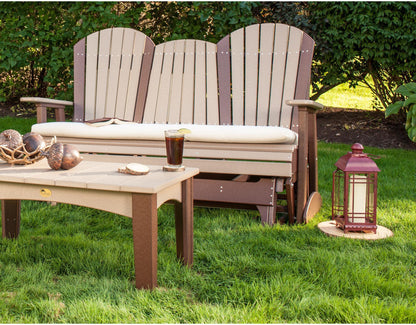 5' Adirondack Glider Chair with Flip down Center Console