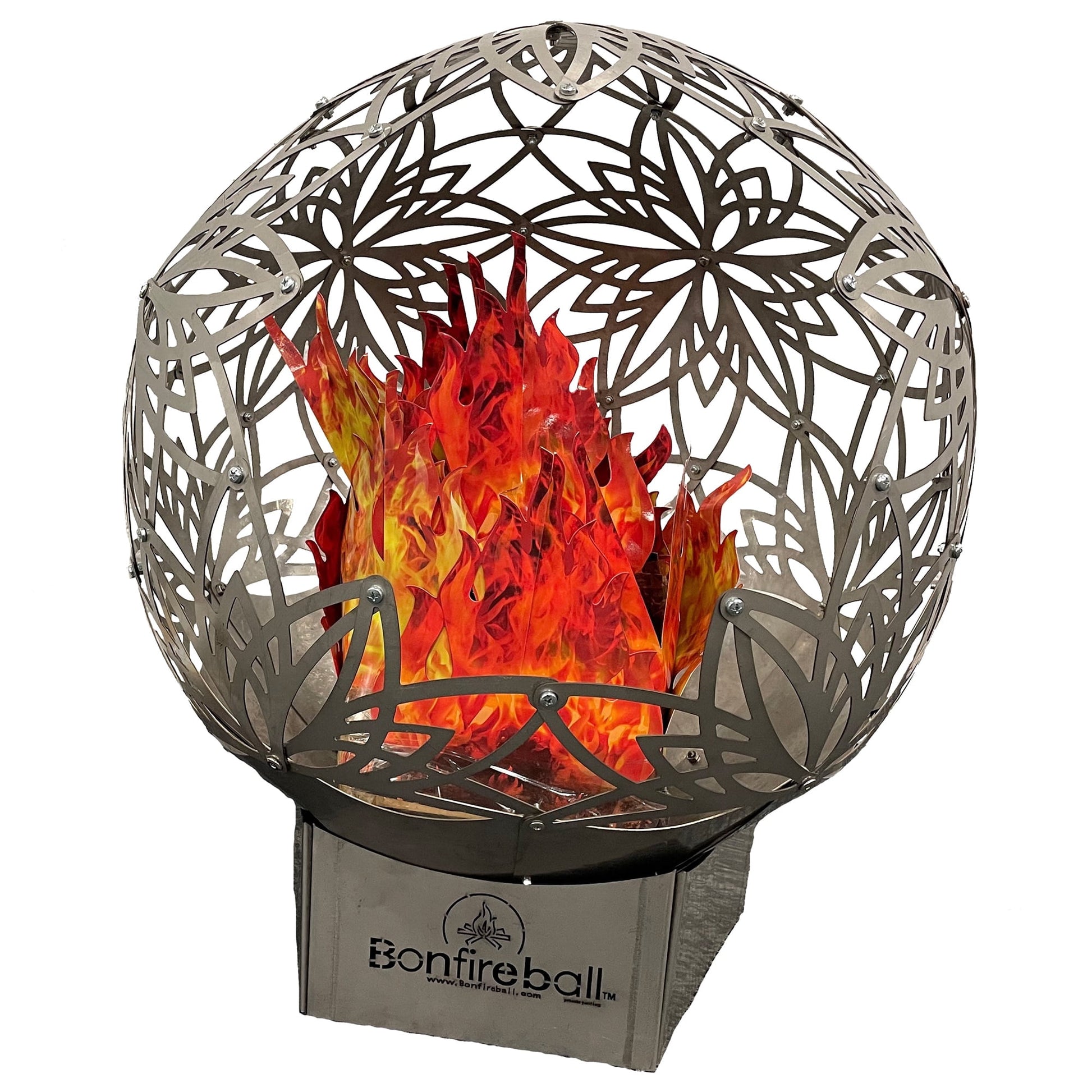  50" Lotus Bonfire Ball Stainless Steel Fire Pit