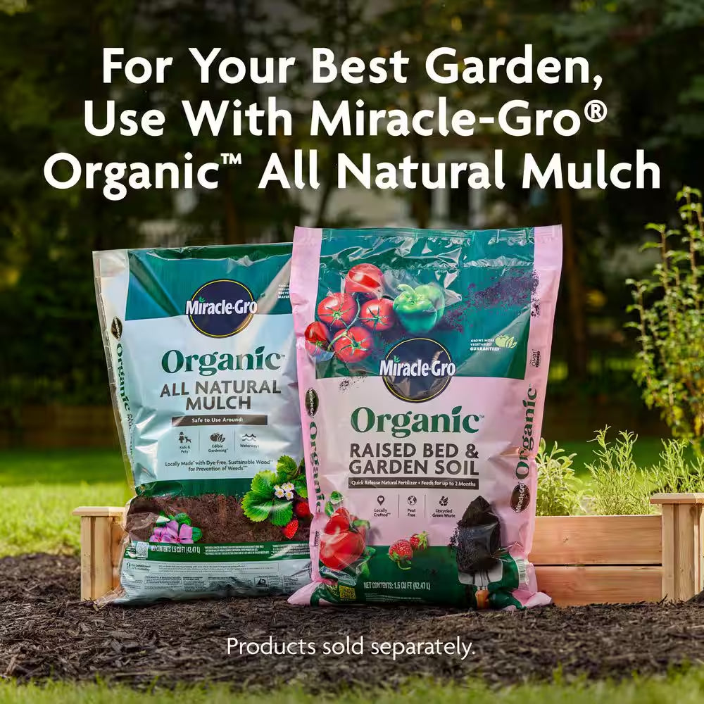 Organic Raised Bed and Garden Soil 1.5 Cu. Ft. with Quick Release Natural Fertilizer, Peat Free, OMRI Listed