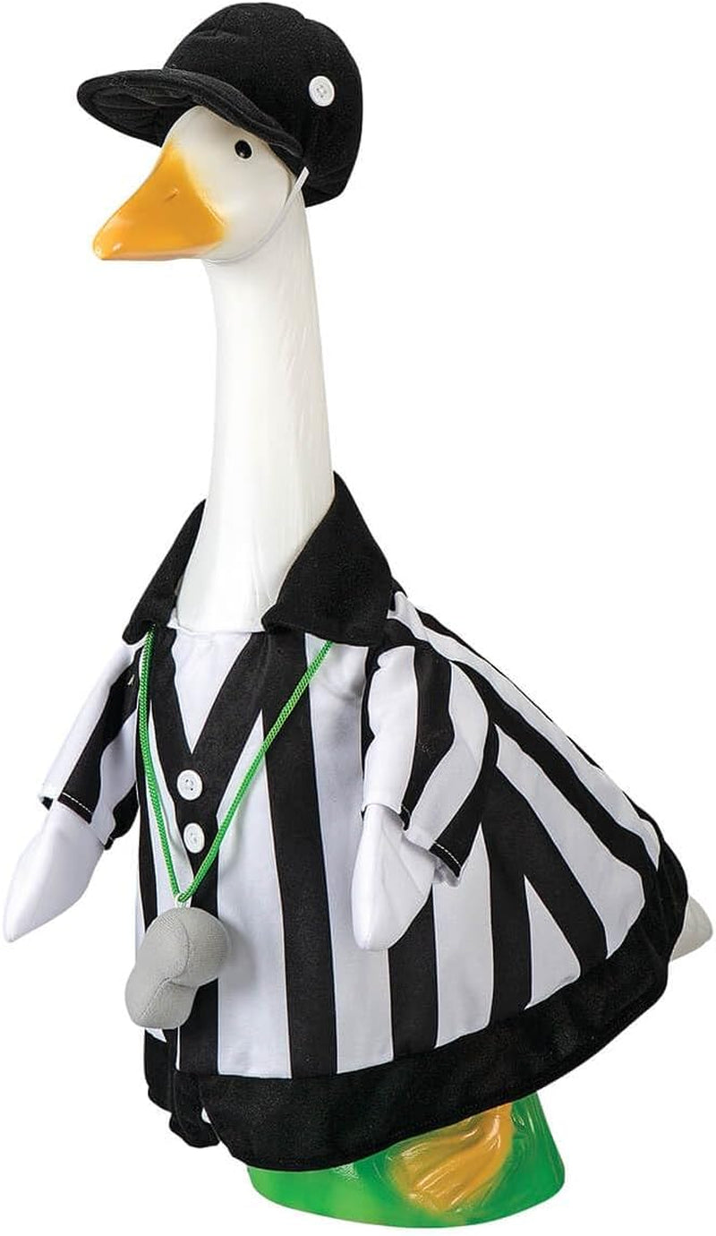 Gaggleville Referee Goose Outfit, Fits Large 23" H Statue