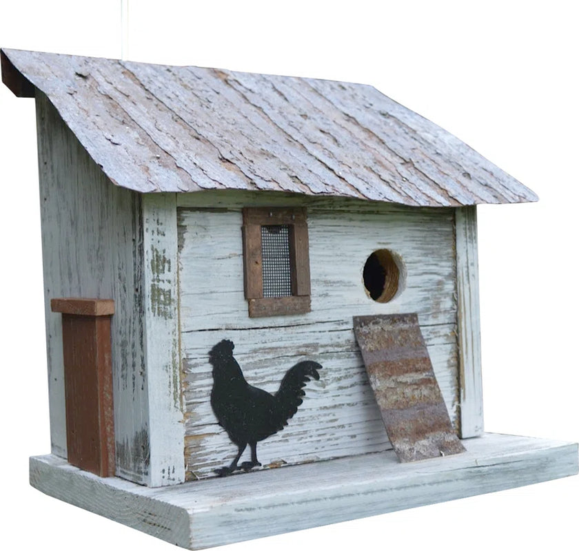 Bird in Hand Series Cumberland Chicken Coop 10 in X 10 in X 8 in Birdhouse