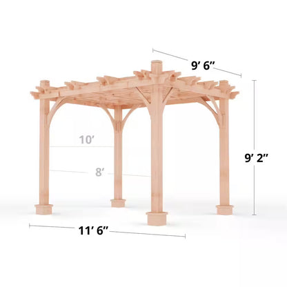 Breeze Cedar 8 Ft. X 10 Ft. Pergola