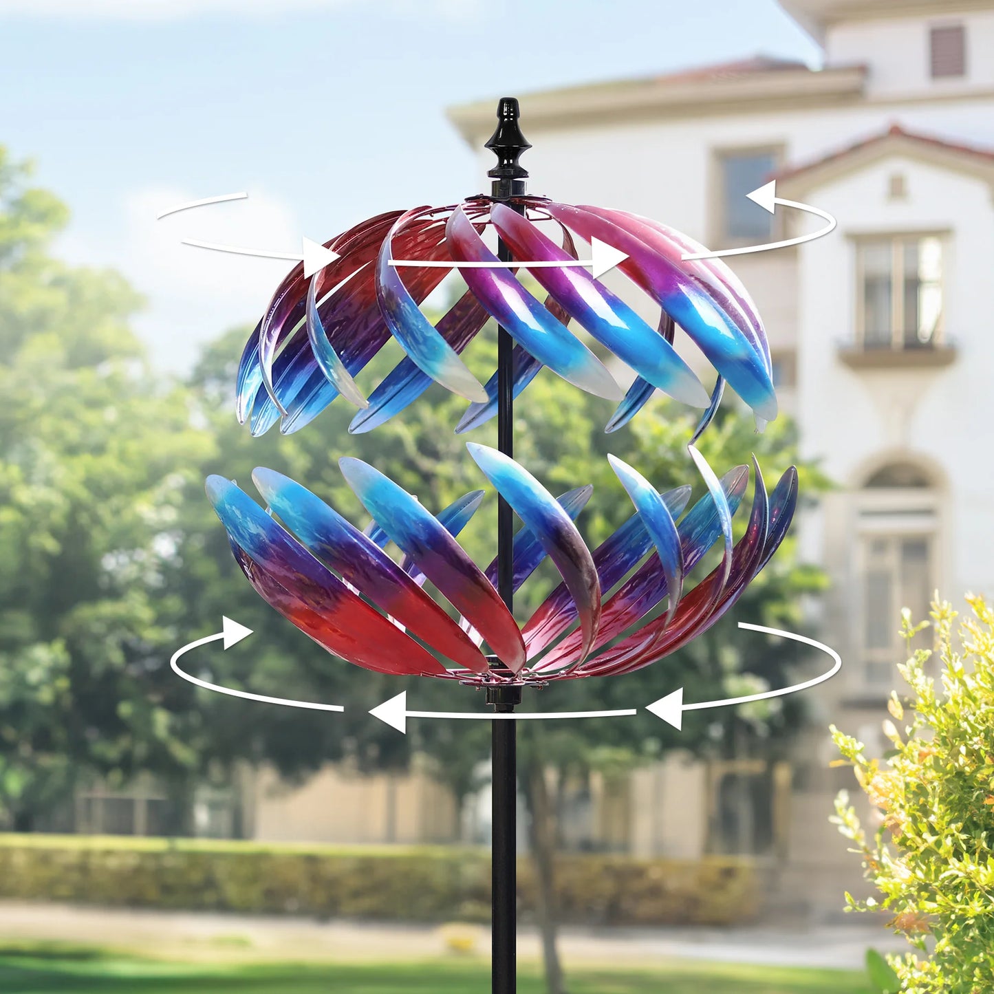 Sunset Globe Wind Spinner