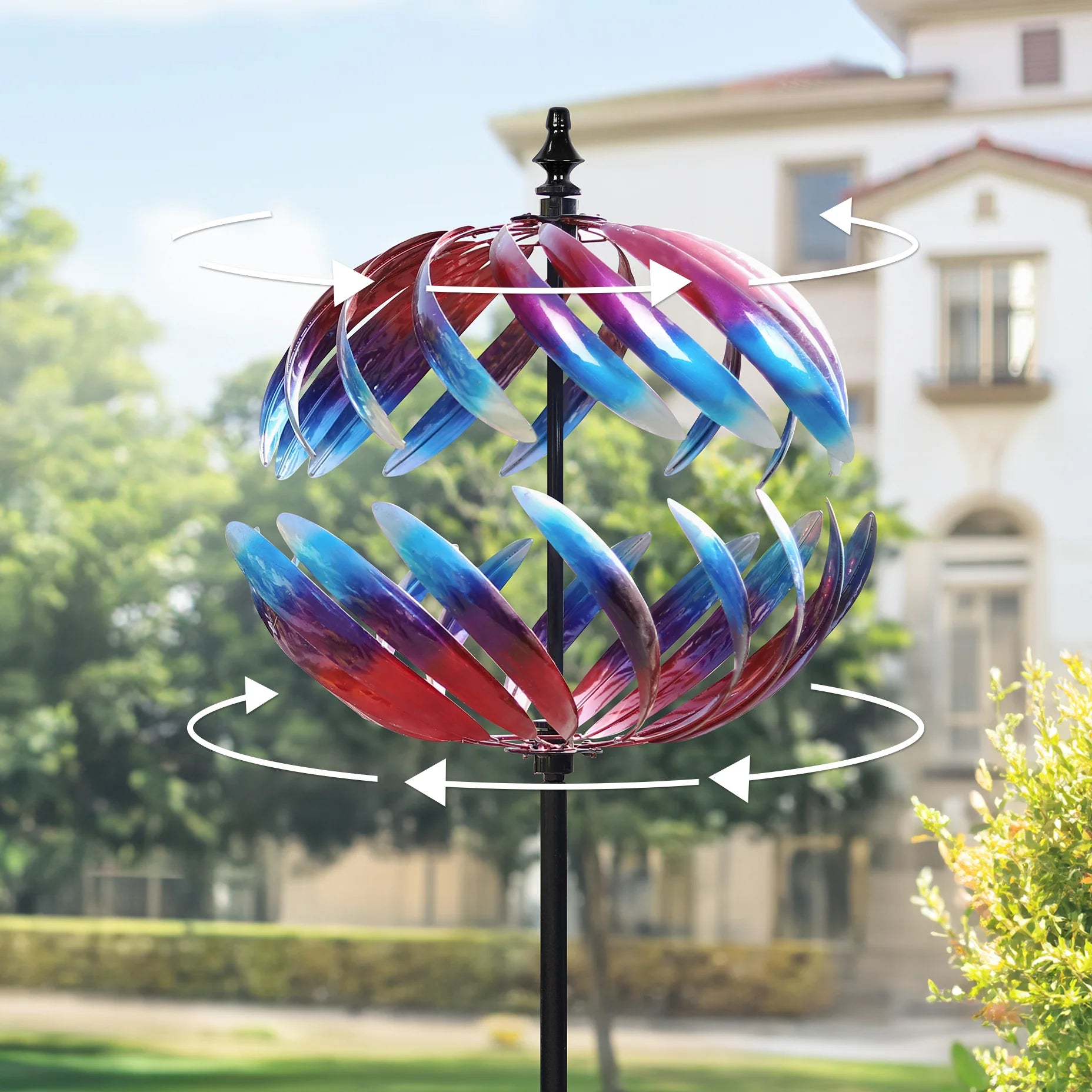 Sunset Globe Wind Spinner