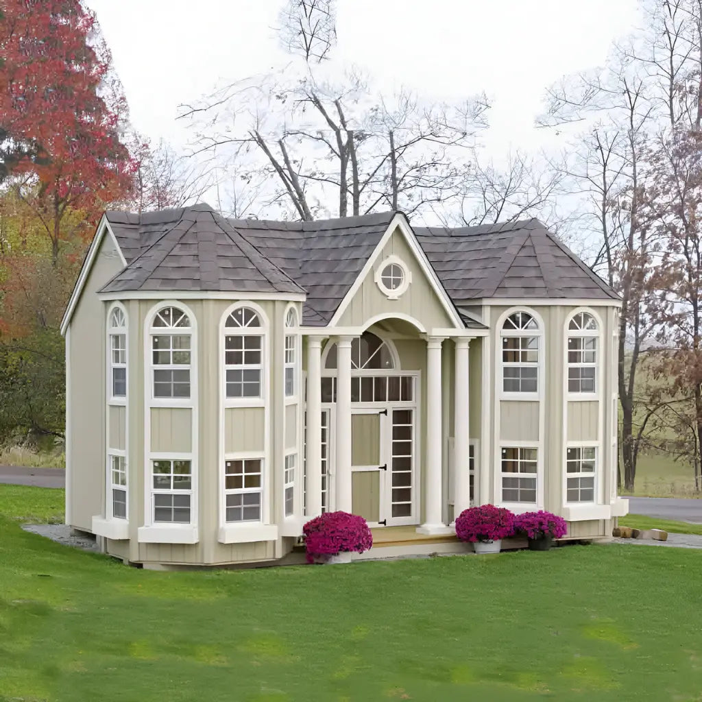 the Grand Portico Mansion Playhouse Kit