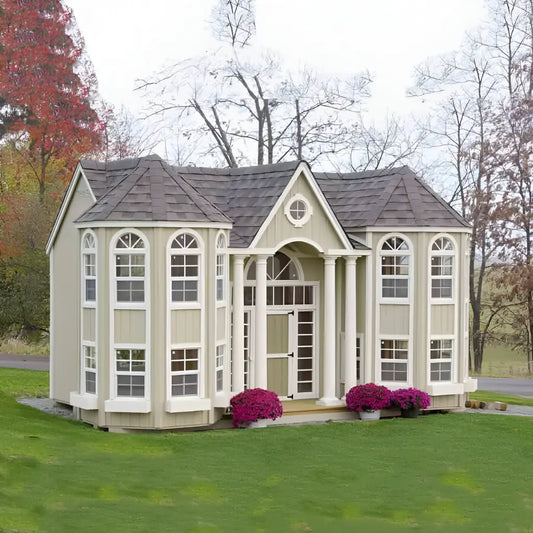 the Grand Portico Mansion Playhouse Kit