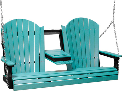 Adirondack 5' Porch Swing with Flip down Center Console