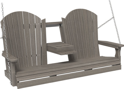 Adirondack 5' Porch Swing with Flip down Center Console