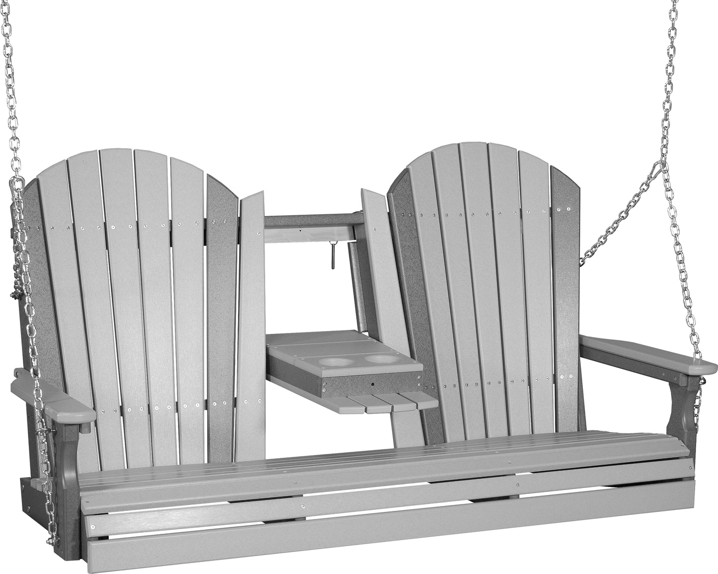 Adirondack 5' Porch Swing with Flip down Center Console