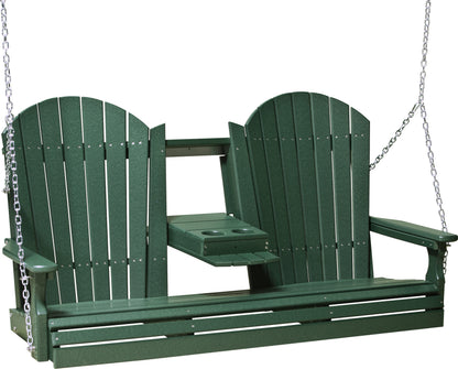 Adirondack 5' Porch Swing with Flip down Center Console