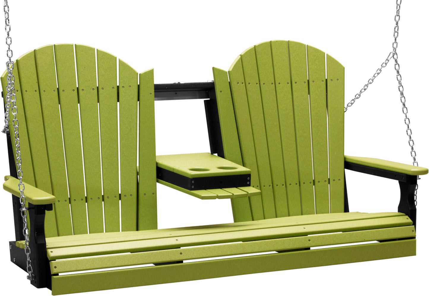 Adirondack 5' Porch Swing with Flip down Center Console