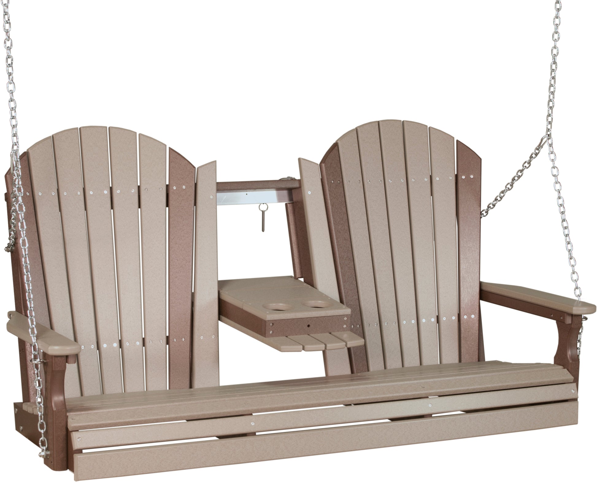 Adirondack 5' Porch Swing with Flip down Center Console