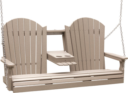 Adirondack 5' Porch Swing with Flip down Center Console