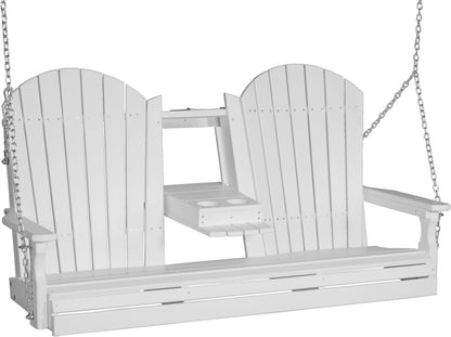 Adirondack 5' Porch Swing with Flip down Center Console