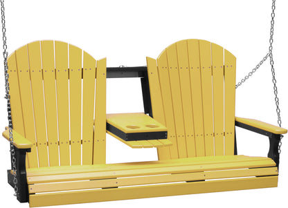 Adirondack 5' Porch Swing with Flip down Center Console