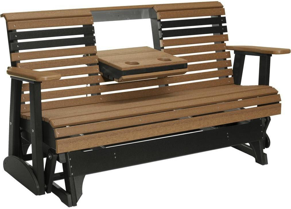 5' Patio Glider with Flip down Center Console