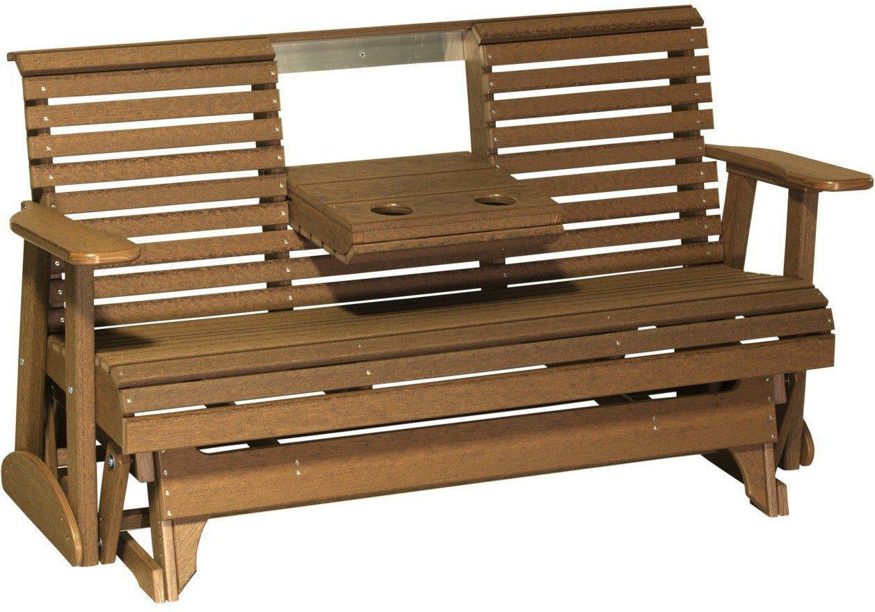 5' Patio Glider with Flip down Center Console