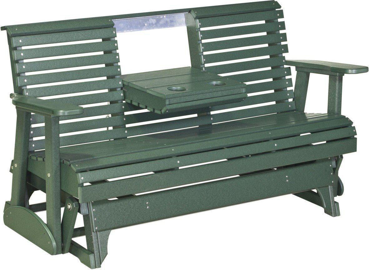 5' Patio Glider with Flip down Center Console