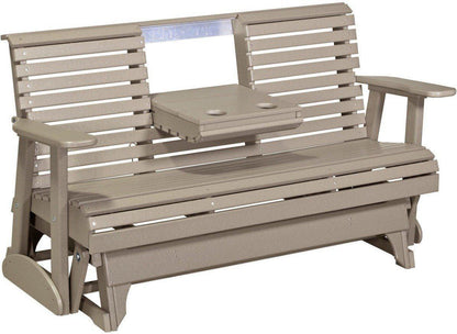 5' Patio Glider with Flip down Center Console