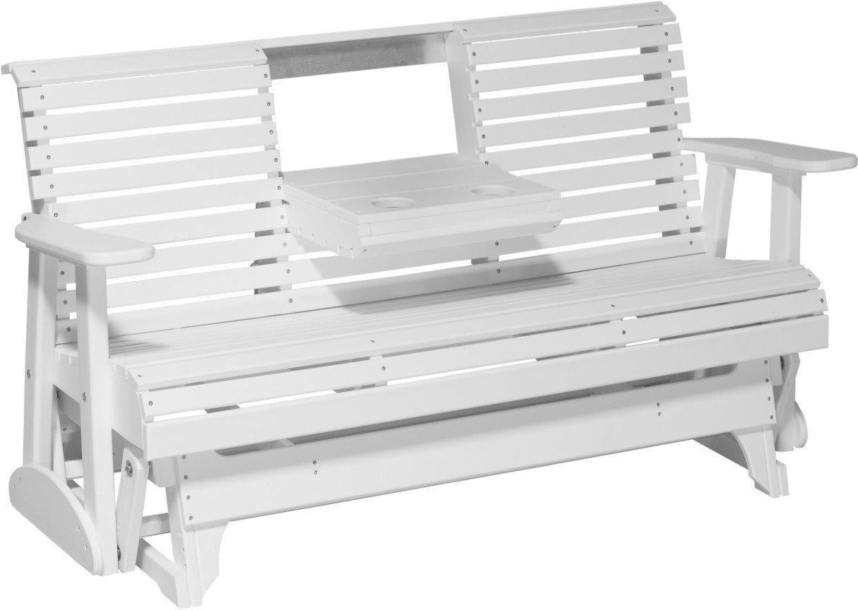 5' Patio Glider with Flip down Center Console