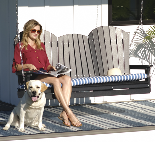 Adirondack 5' Porch Swing with Flip down Center Console