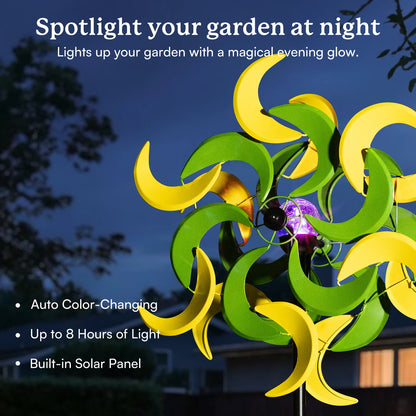 Verdant Moon Solar Wind Spinner