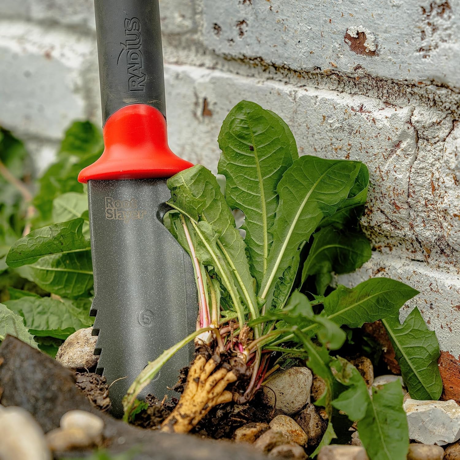 17211 Root Slayer Soil Knife with Holster, Original Red