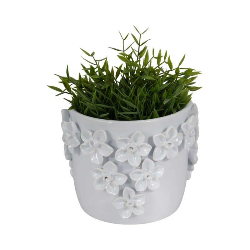Floral Applique Planter