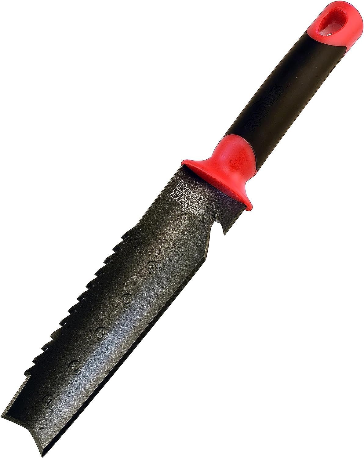 17211 Root Slayer Soil Knife with Holster, Original Red