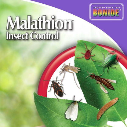 Bonide Malathion Insect Control, 16 Oz Ready-To-Mix Concentrate Bug & Spider Mite Killer for Outdoor Garden Use